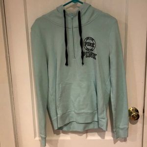 Teal VS Pink half zip